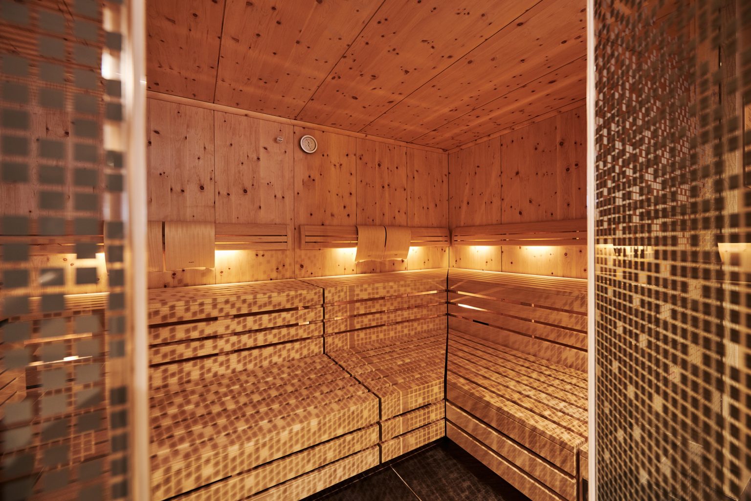 Innenansicht Sauna Hotel Roggal Lech am Arlberg